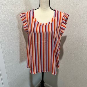 Striped Multi Colored Top